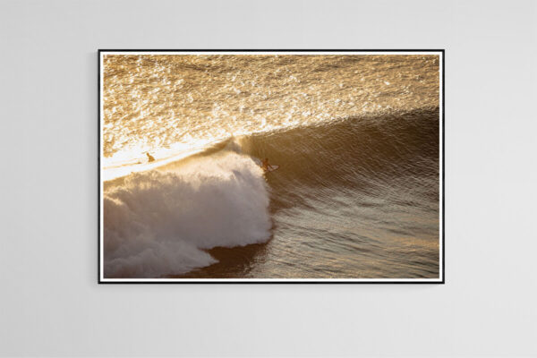 Printed fine art Bali Surf photography with frame