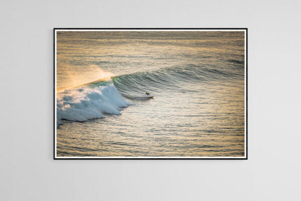 Printed fine art Bali Surf photography with frame