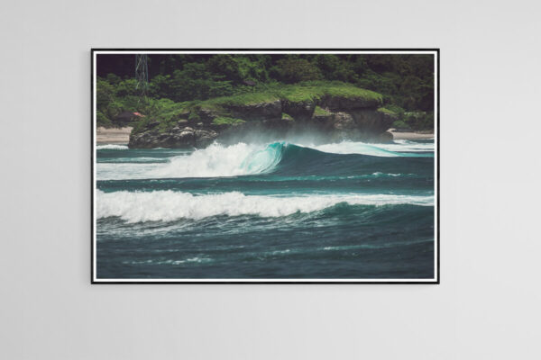 Printed fine art Surf photography with frame