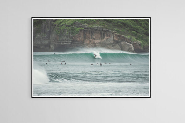 Printed fine art SumbawaSurf photography with frame