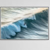 Printed fine art Bali Surf photography with frame